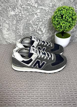 New balance classic 574 кроссовки 42 размер спортивные серые