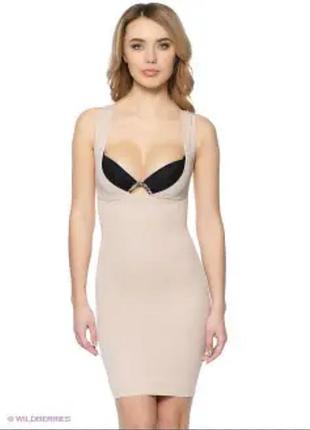 Шикарна моделююча бежева коригувальна білизна- сукня бренду marilyn monroe intimates.