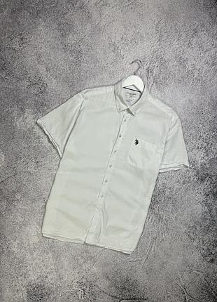 Чоловіча бавовняна сорочка з коротким рукавом / теніска us polo assn