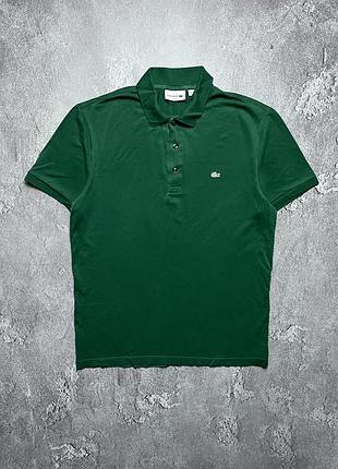 Vintage винтажная футболка поло lacoste лакоста big logo old money олд мани size l размер л