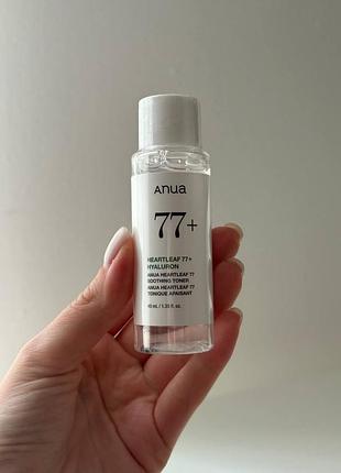 Успокаивающий тонер для кожи лица anua heartleaf 77% soothing toner 40 ml