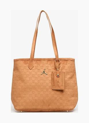 Сумка на плече jordan jam suede monogram tote (lm9206-x6x)