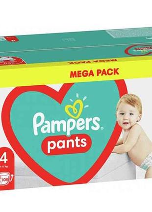 Підгузки-трусики pants розмір 4 (9-15 кг) 108 шт. тм pampers