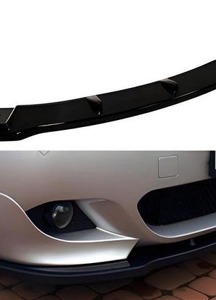 Передня lip накладка dpt (для m technic max hamann чорний глянець) для bmw 5 серія e60/e61 2003-2010 рр
