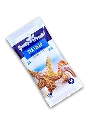 Вологі серветки 15шт sea fresh тм handy fresh