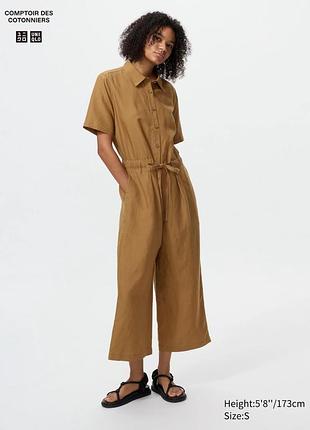 Комбінезон з суміші льону uniqlo