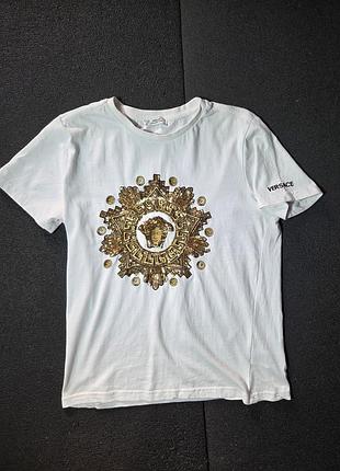 Ексклюзивна футболка versace collection з логотипом medusa