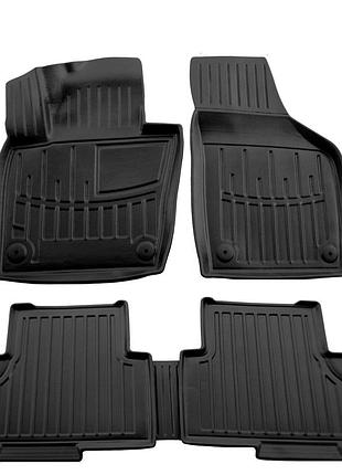 Резиновые коврики stingray 3d (5 шт) для volkswagen sharan 2010-2023 гг