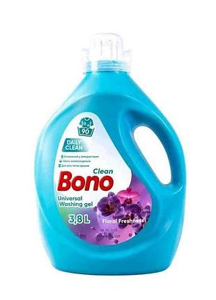 Гель для стирки 3,8л universal floral freshness тм bono clean