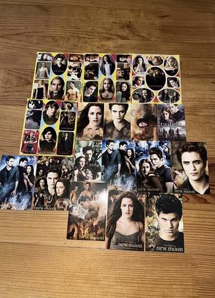 Колекційний сет сутінки / сумерки / twilight наклейки наліпки календарики фото листівки міні постери фільм 2000х