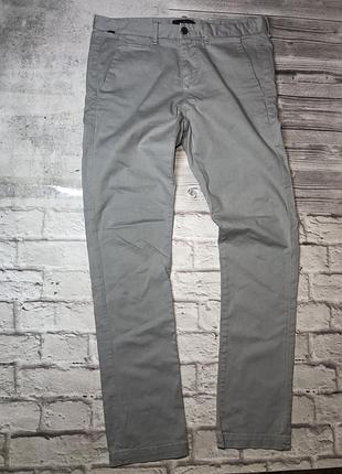 Брюки guess, бежевого цвета, мужские, w31