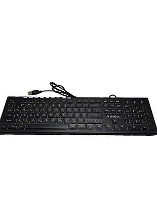 Клавиатура компьютерная б/у vinga kb460 usb