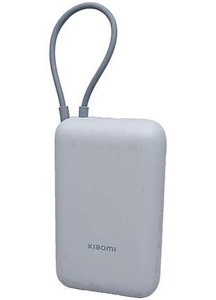 Универсальный внешний аккумулятор повербанк б/у xiaomi 10000mah 22.5w integrated cable p15zm
