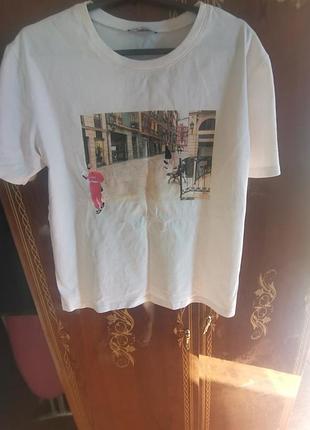 Футболка, zara, р. l