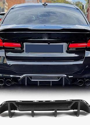 Дифузор заднього бампера v1 (для m5 f90, карбон) для bmw 5 серія g30/g31 2017-2023 рр