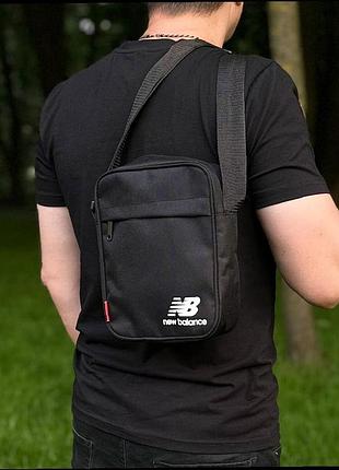 Мужская сумка new balance, мессенджер26 беланс, борсетка черная спорт 2