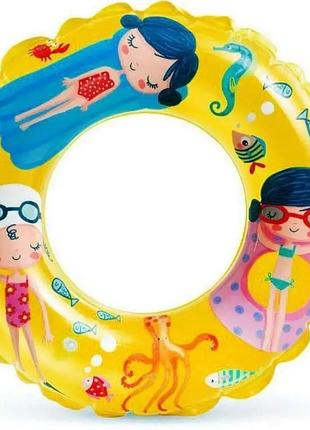Intex 59242-yellow (діаметр 61 см) надувне коло. жовтий