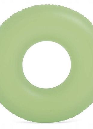 Intex 59262-green (диаметр 91см) надувной круг неоновый. зеленый