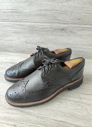 Clarks 40р туфли мужские ботинки кожаные индия