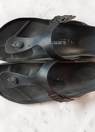 Шльопанці чоловічі birkenstock з пінки. чорні вєтнамки оригінал