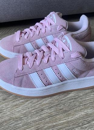 Рожеві кросівки adidas campus p.35 адідас кампус кеды кроссовки