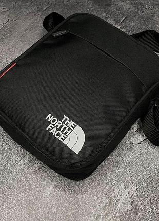 Сумка чорна the north face, месенджер чоловічий, барсетка тнф