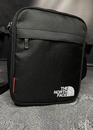 Сумка черная the north face, мессенджер мужской, борсетка тн 3