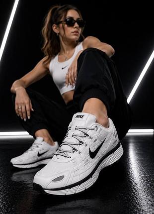 Жіночі кросівки nike p-6000 білі – легкі спортивні кеди для прогулянок і щоденного носіння, розміри 36–41