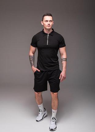 Костюм black мужской футболка + шорты