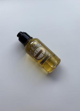 Олійка для миття тіла l'occitane  mini cleansing and softening shower oil with almond oil