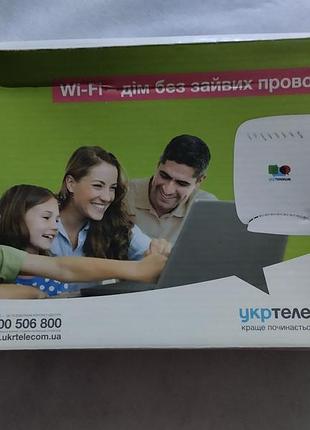 Adsl модем-роутер zte zxhn h108n укртелеком (новий, повний комплект)
