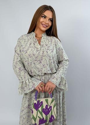 Платье женское из штапеля