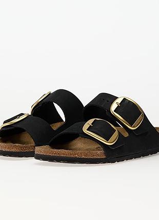 Шкіряні ортопедичні шльопанці  birkenstock arizona big buckle nubuk leather оригінал