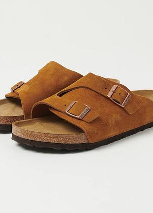 Замшеві шльопанці  birkenstock zurich suede leather , розм 41 , оригінал, унісекс