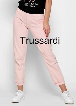 Жіночі джинси trussardi  (оригінал) світло-рожеві з ліоцелом і еластаном