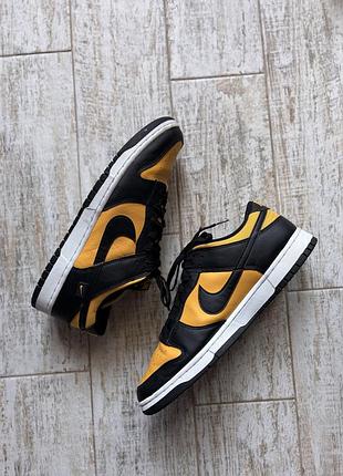 Чоловічі кросівки nike dunk low black/yellow (розмір 47.5 / 31 см) оригінал