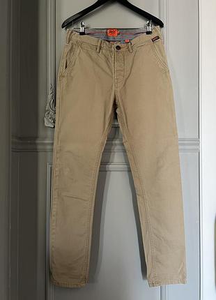Бежевые брюки superdry