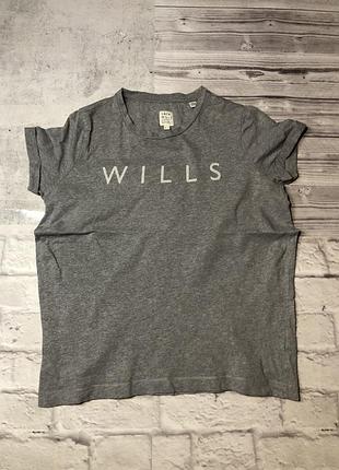 Футболка женская серая jack wills размер uk8, us4