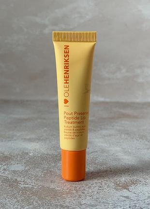 Olehenriksen - pout preserve hydrating peptide lip treatment, citrus sunshine - зволожувальний пептидний догляд для губ, 12 ml