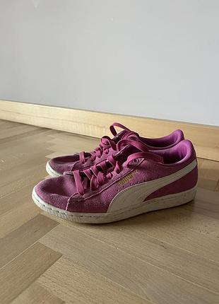 Кросівки puma suede рожеві