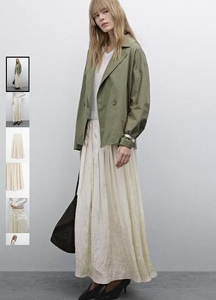 Довга лляна спідниця massimo dutti