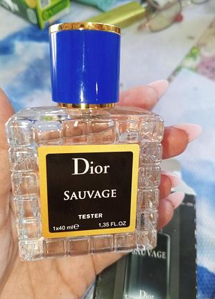 Мужской тестер dior sauvage (диор савраж ) 40 мл