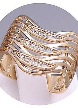 Колечко жіноче медзолото xuping jewelry 18k. р 18, 19. 19