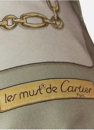 Шелковый платок cartier les must de cartier
винтаж 1980-х годов