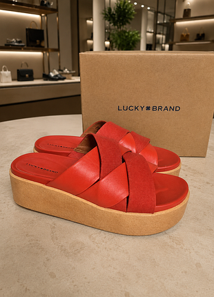 Шлепанцы сабо lucky brand 42-43 р. шлепки на платформе