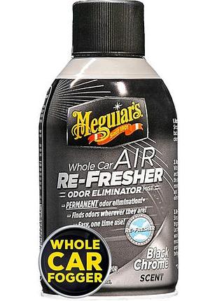 Освежитель воздуха "черный хром" аромат meguiar's air re-fresher black chrome scent 57 г