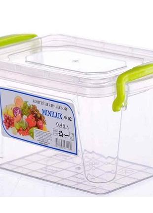 Контейнер пл. 0,45л minilux №02 тм al-plastik