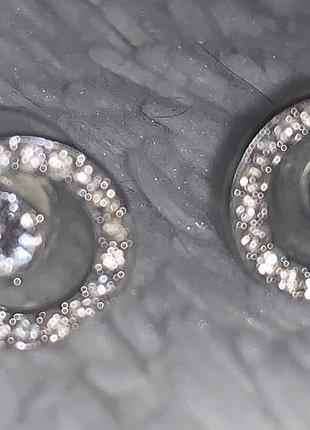 Сережки-пусети swarovski