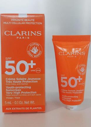 Сонцезахисний крем від зморщок
clarins youth-protecting sunscreen spf 50