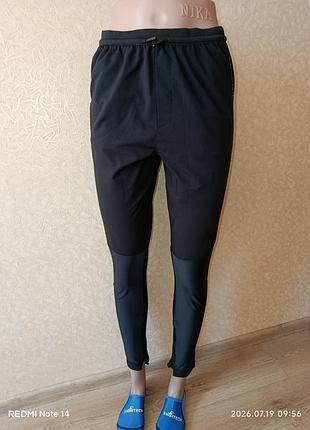 Спортивные штаны zara (джоггеры) черные с лампасами, на рост 164 см